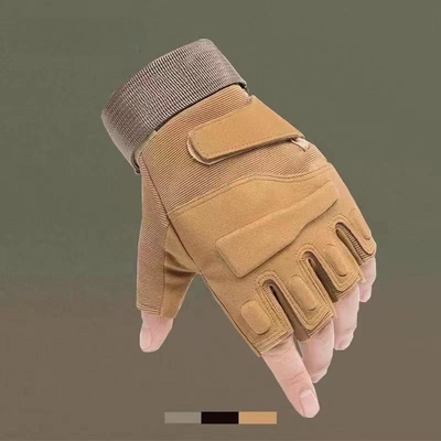 Outdoor Sport Combat Taktische Halb-Finger-Handschuhe Stoßfest für Outdoor-Schießen Wandern