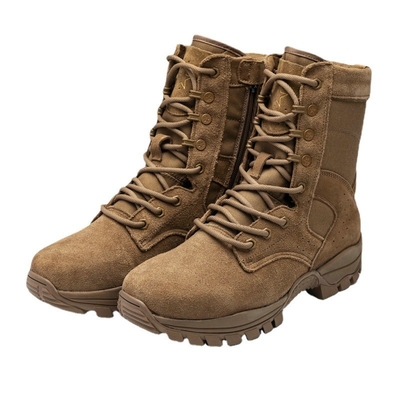 Full Grain Leder Braun Kampf Militär Stiefel Winter Militär Bergsteigen Stiefel Sprengsicherung