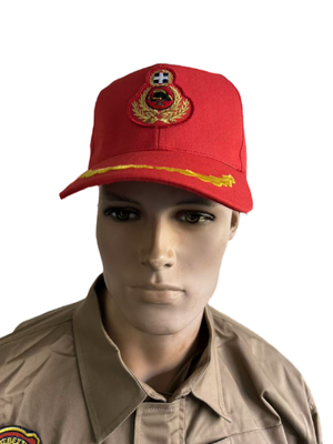 FR Feuerwehrmanns-Militärmütze Brandschutzkopf mit Sticklogo
