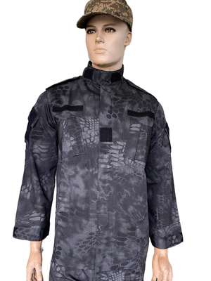 Durable ACU Black Camo Military Uniform Tactical Uniform Outdoor Combat Training Suit
