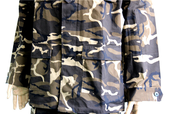 Unisex Camouflage BDU Militäruniform Langarm XS-3XL