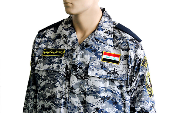 Epaulets Iraq BDU Army Uniform with Polyester / Cotton Fabric Multiple Pockets