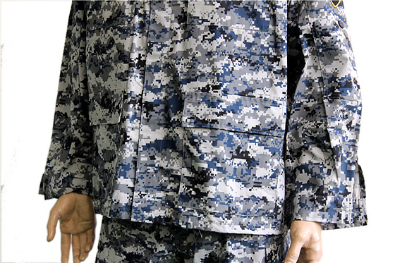 Epaulets Iraq BDU Army Uniform with Polyester / Cotton Fabric Multiple Pockets