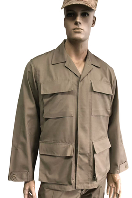 Kaki BDU Uniform Set Militäruniform Polyester Baumwolle Unisex XS-3XL