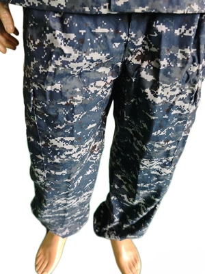 Digital Blue Camouflage BDU Military Uniform Army Military Uniform 65 Polyester 35 Cotton
