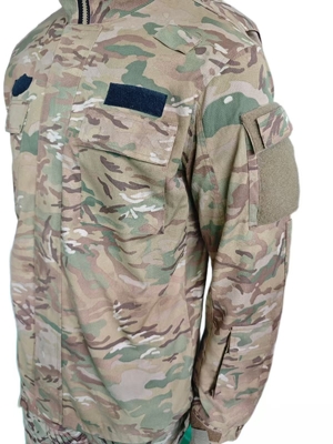 Militärjacke mit Reißverschluss und Velcro-Taschen