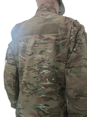 Militärjacke mit Reißverschluss und Velcro-Taschen