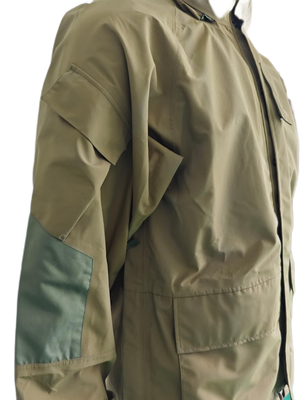 Wasserdichte Heritage Feldjacke in Braun für Outdoor-Jagd, Wandern, Militärstil