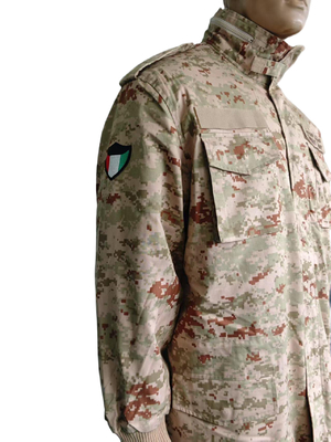 Customizable Military Jacket with Detachable Thermal Liner