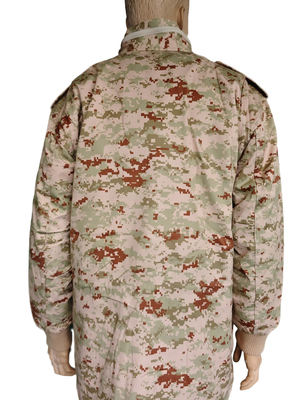 Customizable Military Jacket with Detachable Thermal Liner