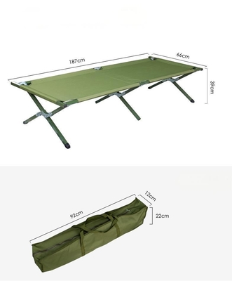 Outdoor Camping Tactical Accessories Single Person Green Military Style Camp Bed