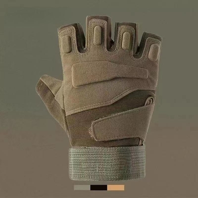 Outdoor Sport Combat Taktische Halb-Finger-Handschuhe Stoßfest für Outdoor-Schießen Wandern