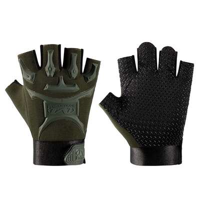 Half Finger Combat Tactical Gloves Khaki Outdoor Hiking Sport Hunting Training Cycling