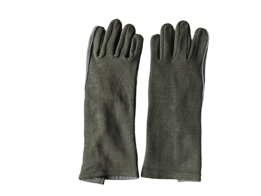 Tactical Full Finger Leather Gloves Slip Resistant Brown