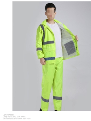 PU Coating Military Raincoat Waterproof Windproof Hooded Poncho