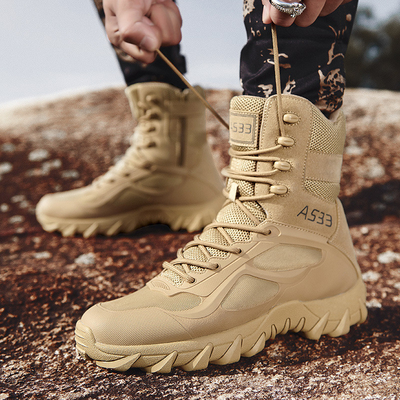 Men's High Top Tube Tactical Military Boots Breathable Slip Resistant EU 37-46