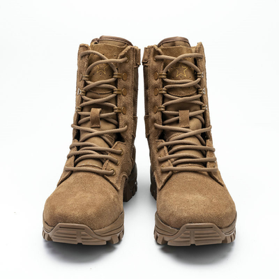 Full Grain Leder Braun Kampf Militär Stiefel Winter Militär Bergsteigen Stiefel Sprengsicherung