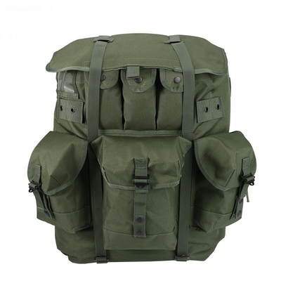 Iron Frame Olive Green Tactical Backpack Around 55L Outdoor Camping Backpack