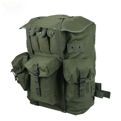 Iron Frame Olive Green Tactical Backpack Around 55L Outdoor Camping Backpack