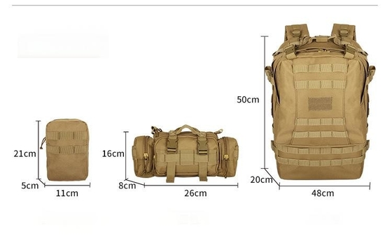 36-50L Molle System Functional Tactical Backpack For Outdoor Hiking Mountaineering Sports