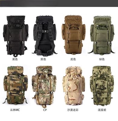 65L Outdoor Camouflage Tactical Military Rucksack For Men Camping Mountaineering Travel
