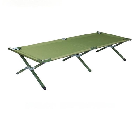 Military Camp Bed Oxford Fabric 100kg Capacity for Outdoor Camping