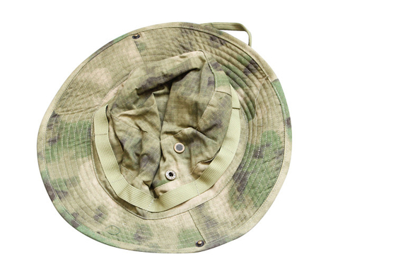 Anpassbare Militär-Boonie-Cap - Taktischer Hut aus Polyester-Baumwoll-Gemisch mit verstellbarem Riemen