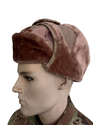 Men'S Camouflage Military Caps Winter Camo Hunting Hats Windproof With Fur