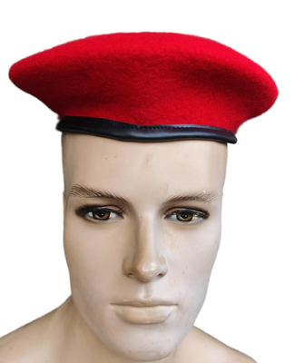 Custom Military Beret 57cm Head Circumference Tactical Red Cap